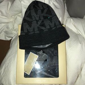 Michael Kors Hat and Scarf Set